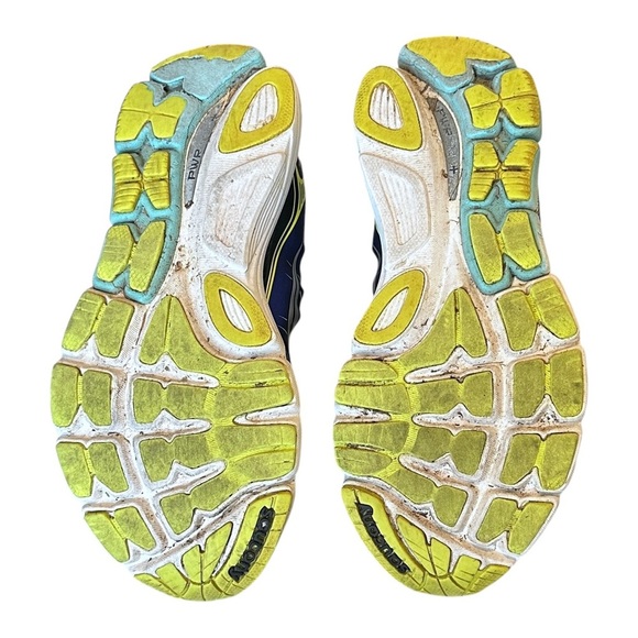 Saucony Triumph ISO Running Sneakers in Twilight Blue/Citron Womens 8.5 S10262-1 - Picture 6 of 7